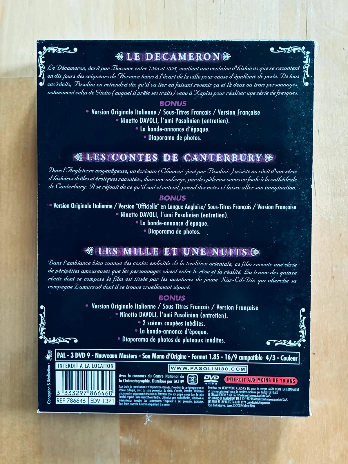 Caja La trilogía de la vida de Pier Paolo Pasolini. – photo 2